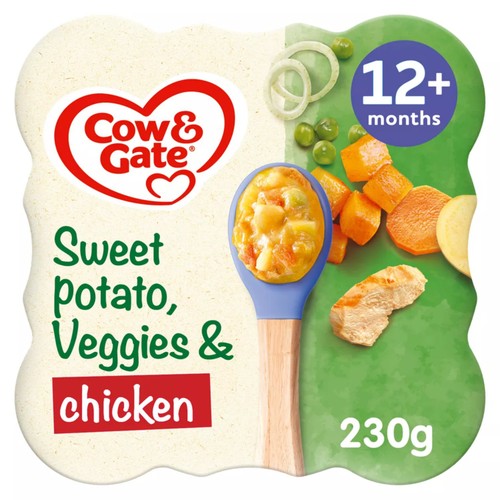 Cow & Gate Sweet Potato Vegetable & Chicken Baby Food Meal 12+ Months 230g