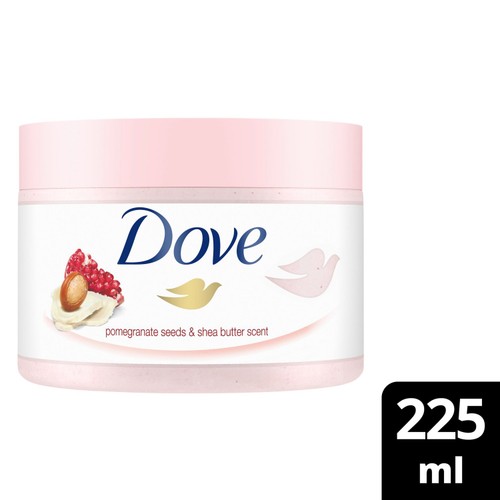 Dove Shower Body Scrub Jar Pomegranate 225ml