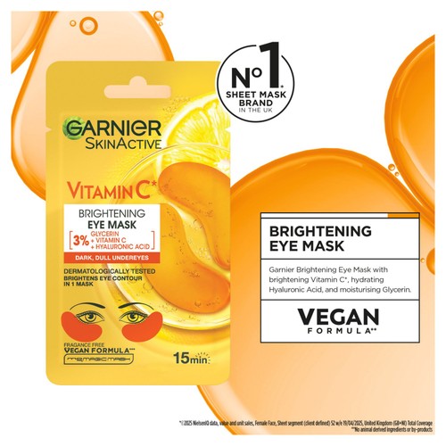 Garnier Brightening Eye Mask with Vitamin C thumbnail 3