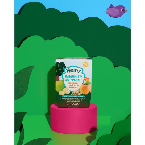 Heinz Banana, Apricot & Cereals Immunity Support Pot 6+Months 2x100g thumbnail 2