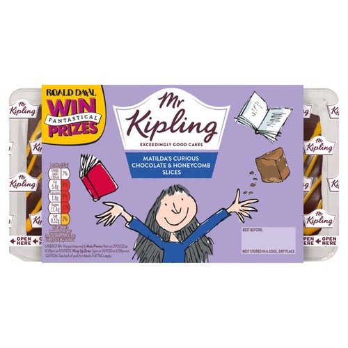 Mr Kipling Matilda's Curious Chocolate & Honeycomb Slices 8 Pack thumbnail 2