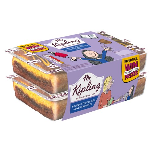 Mr Kipling Matilda's Curious Chocolate & Honeycomb Slices 8 Pack thumbnail 3