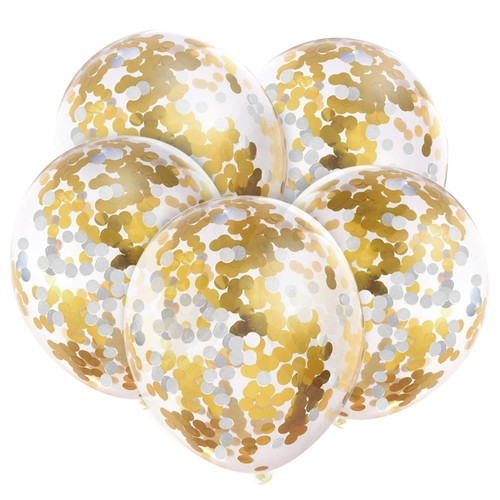 Nutmeg Confetti Latex Balloons 