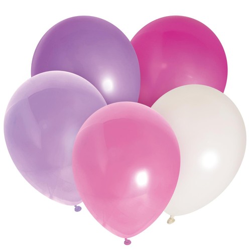 Nutmeg Pink Mix Latex Balloons 