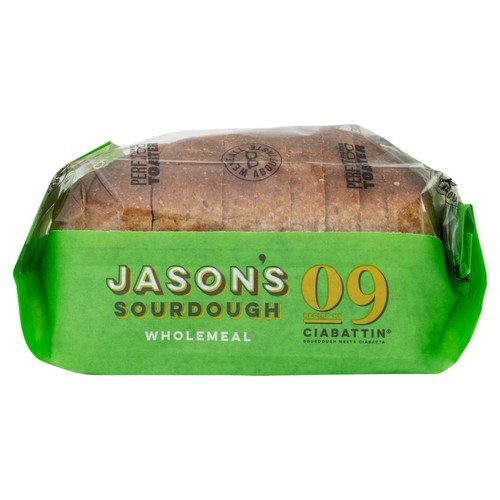 Jason's Sourdough Wholemeal Ciabattin 580g
