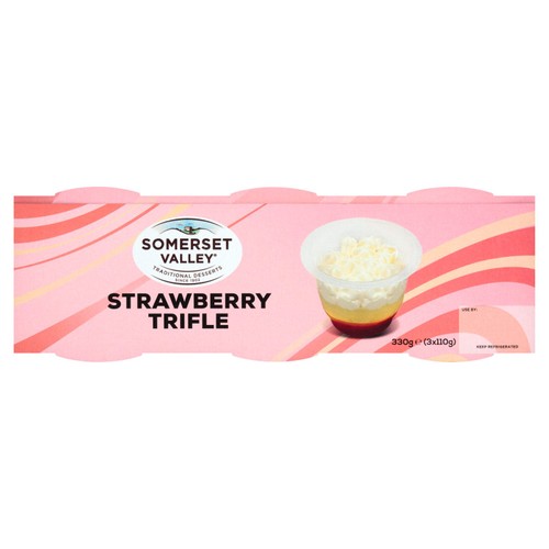 Somerset Valley Strawberry Trifle 3 x 110g