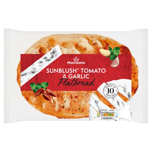 Morrisons Sunblush Tomato & Garlic Flatbread 243g