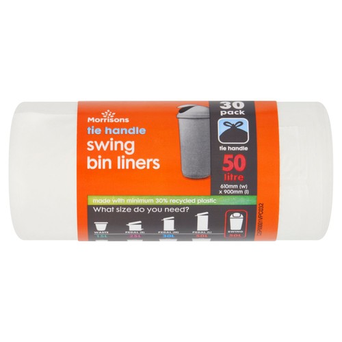 Morrisons Tie Handle Swing Bin Liners 