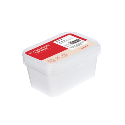Nutmeg Home Essentials Food Storage Set 3 X 1l