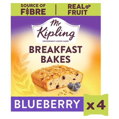 Mr Kipling Blueberry Breakfast Bakes 4 Pack