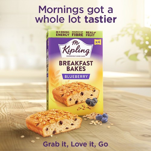 Mr Kipling Blueberry Breakfast Bakes 4 Pack thumbnail 4