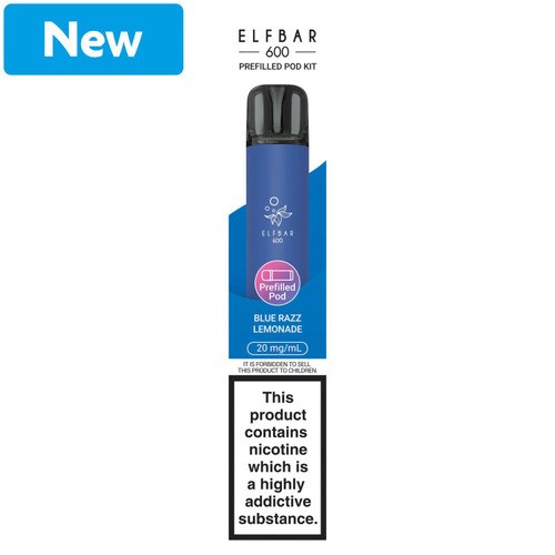 Elfbar 600 Rechargeable Prefilled Pod Kit Blue Razz Lemonade