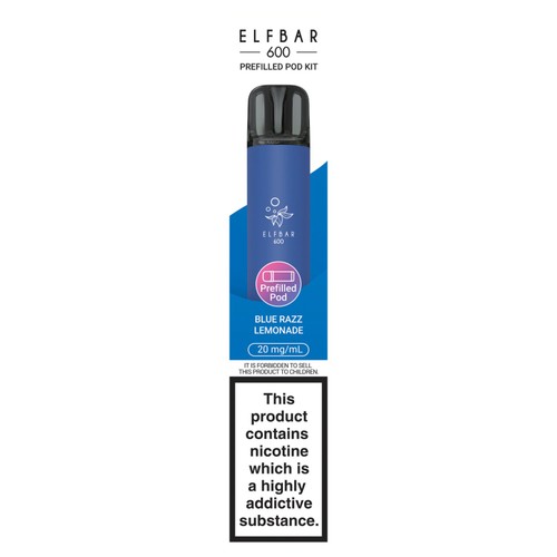 Elfbar 600 Rechargeable Prefilled Pod Kit Blue Razz Lemonade thumbnail 2