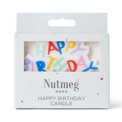 Nutmeg Multicoloured Happy Birthday Pick