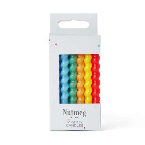 Nutmeg Coloured Swirl Candles