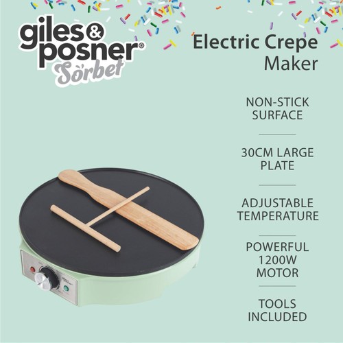 Giles & Posner Crepe Maker With Tool Green thumbnail 2