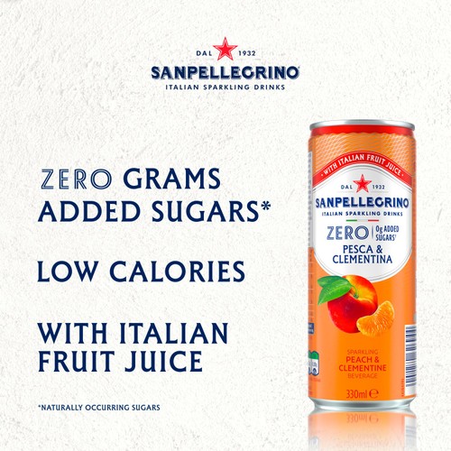 San Pellegrino Zero Peach & Clementine 6x330ml thumbnail 4