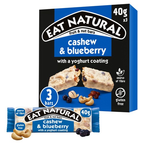 Eat Natural Cashew & Blueberry Fruit & Nut Bars 