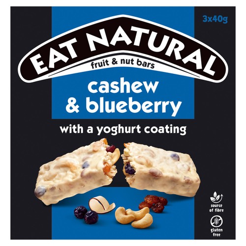 Eat Natural Cashew & Blueberry Fruit & Nut Bars  thumbnail 2