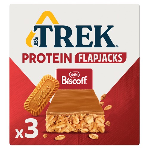 Trek Protein Flapjacks Biscoff 3x50g thumbnail 2