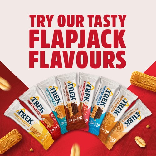 Trek Protein Flapjacks Biscoff 3x50g thumbnail 3