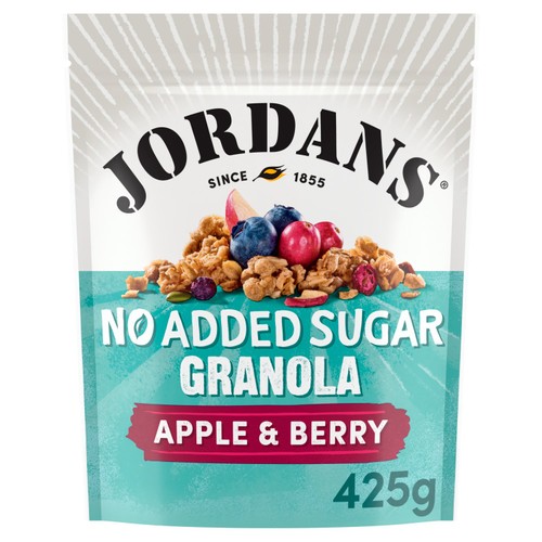 Jordans No Added Sugar Apple & Berry Granola Breakfast Cereal 425g