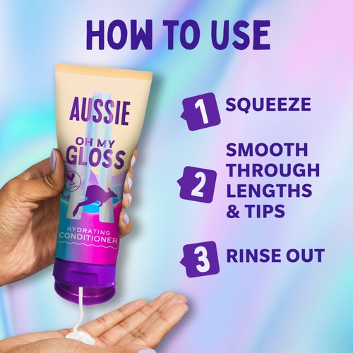 Aussie Oh My Gloss Hydrating Conditioner 200ml thumbnail 4