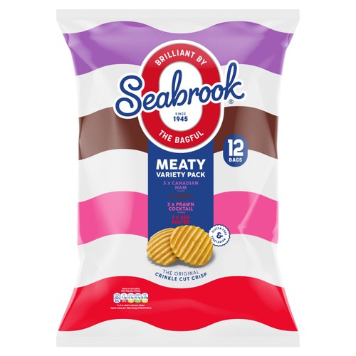 Seabrook Crisps Meaty Variety Pack 12x25g
