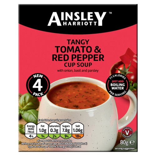 Ainsley Harriott Tangy Tomato & Red Pepper Cup Soup 80g thumbnail 2