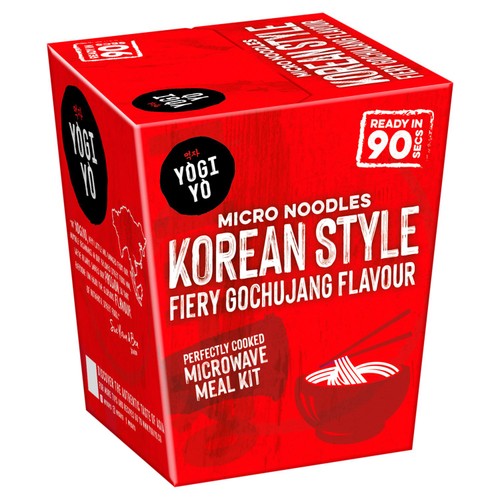 Yogiyo Korean Style Fiery Gochujang Flavour Micro Noodles 177g