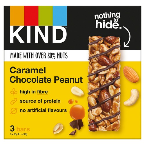 Kind Caramel Chocolate Peanut Bars 3x30g