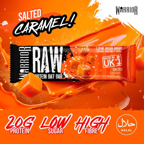 Warrior Raw Protein Flapjack Salted Caramel 75g thumbnail 3