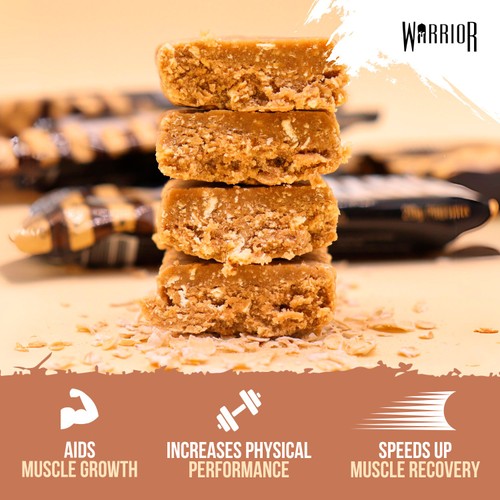 Warrior Raw Protein Flapjack Cookies And Cream 75g thumbnail 3