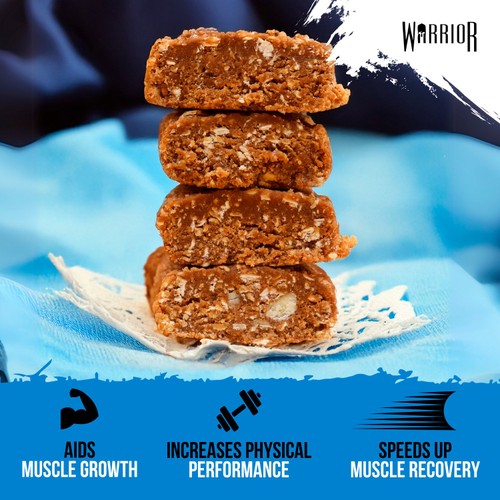 Warrior Raw Protein Flapjack Honey Berry 75g thumbnail 2