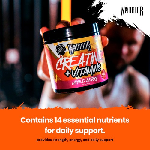 Warrior Creatine Plus Vitamins Mixed Berry  thumbnail 2