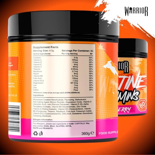 Warrior Creatine Plus Vitamins Mixed Berry  thumbnail 3