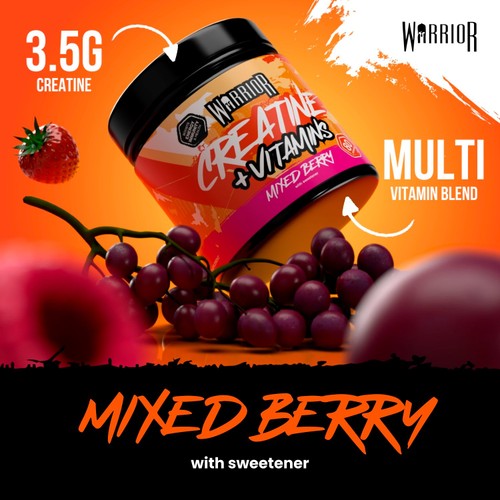 Warrior Creatine Plus Vitamins Mixed Berry  thumbnail 5
