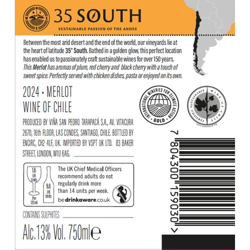 35 South Merlot 75CL thumbnail 2