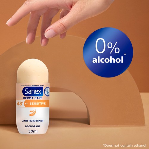 Sanex Derma Care Sensitive 48hr Roll On Deodorant 50ml thumbnail 2