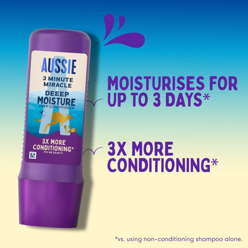 Aussie 3 Minute Miracle Deeep Moisture Deep Conditioner 250ml thumbnail 2