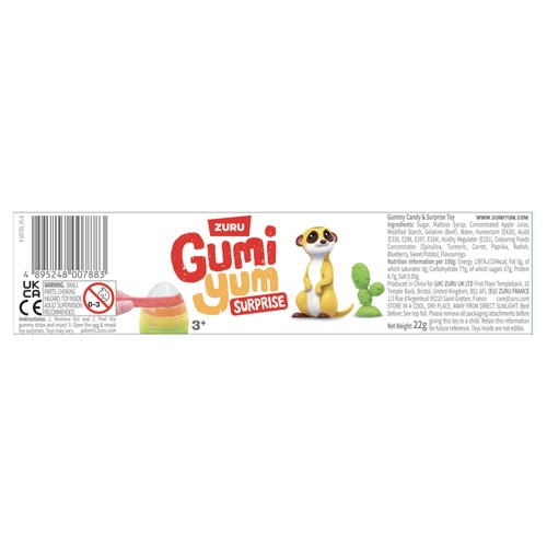 Gumi Yum Surprise Egg Wildlife White 22g thumbnail 4