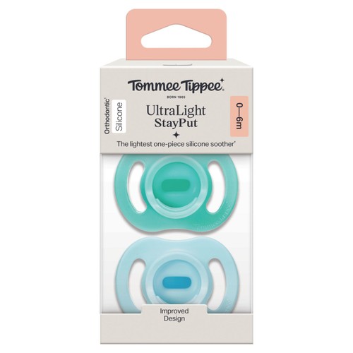 Tommee Tippee Ultra-Light Stayput Soother 0-6 Moths  thumbnail 2