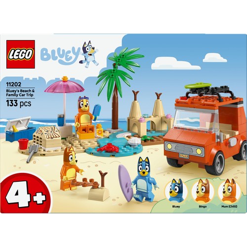 LEGO Bluey - Bluey's Beach and Family Car Trip 11202