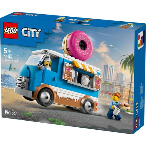 LEGO City Doughnut Truck Set with Toy Food 60452 thumbnail 3