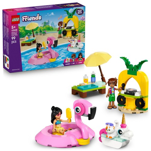 LEGO Friends Unicorn & Flamingo Pool Party Toy 42658 thumbnail 2