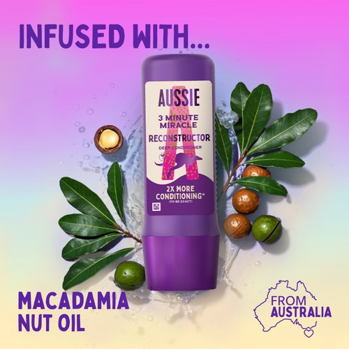 Aussie 3 Minute Miracle Reconstructor Deep Conditioner 250ml thumbnail 3
