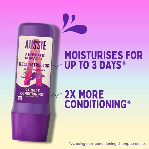 Aussie 3 Minute Miracle Reconstructor Deep Conditioner 250ml thumbnail 5