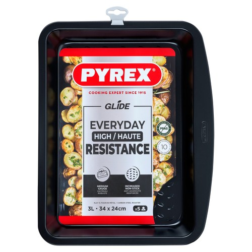 Pyrex Glide Rectangular Roaster 34x24cm