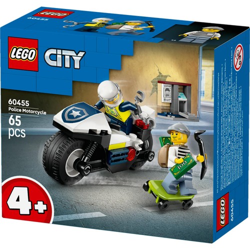 LEGO City Police Motorcycle Chase Toy Set 60455 thumbnail 3