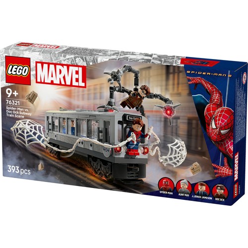 LEGO Marvel Spider-Man vs. Doc Ock Subway Train Scene 76321